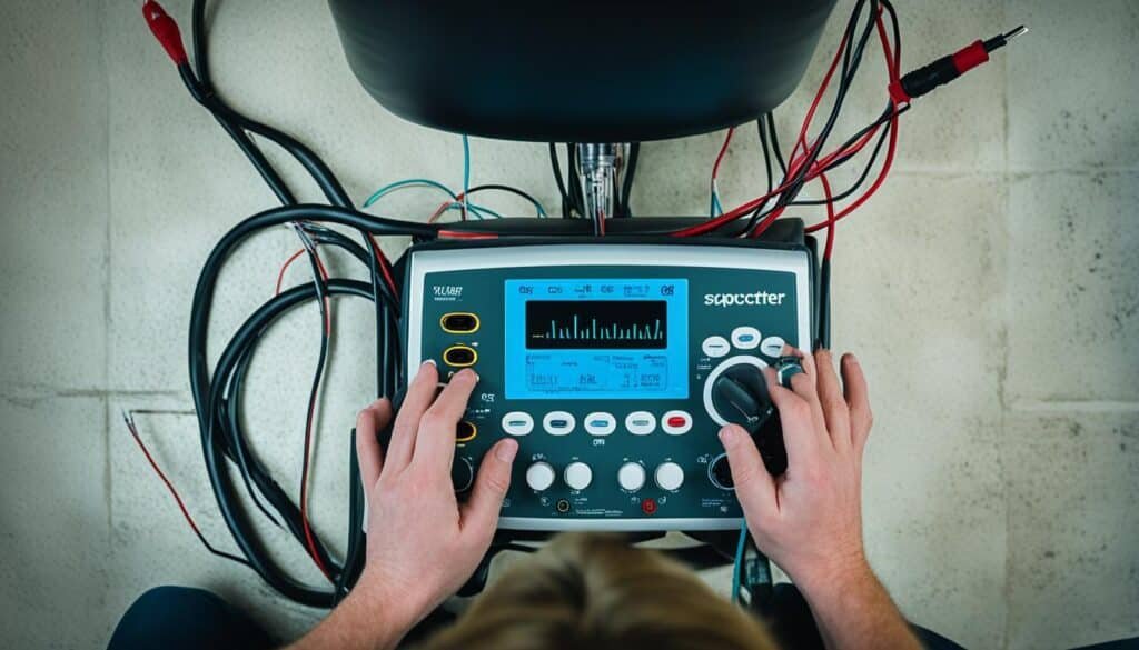 checking pedicure chair power connections