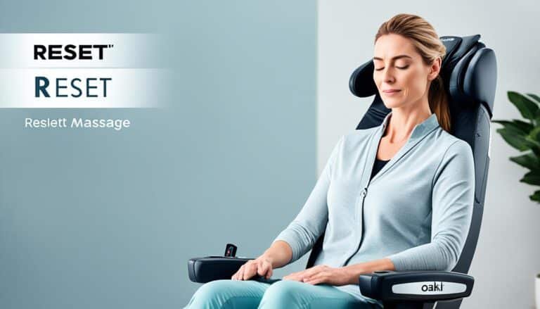 how to reset osaki massage chair