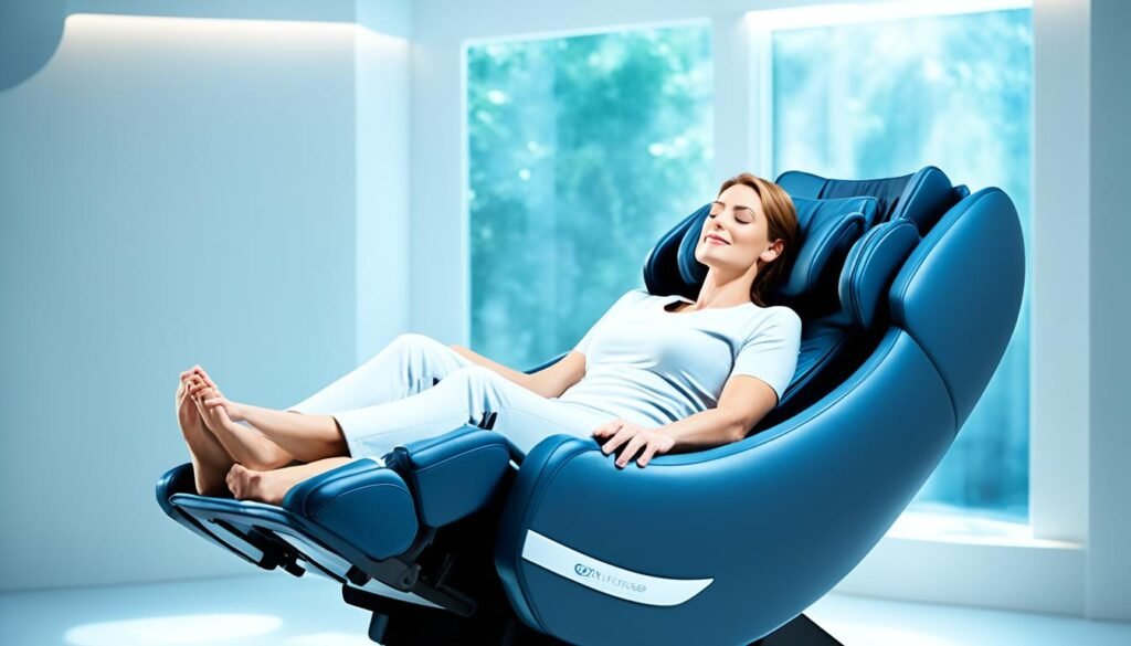zero gravity massage chair weightlessness position