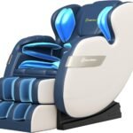 2023 Full Body Massage Chair Of Dual Core Zero Gravity With App Control Bluetooth Lower Back Eating Foot Roller Blue 150x150