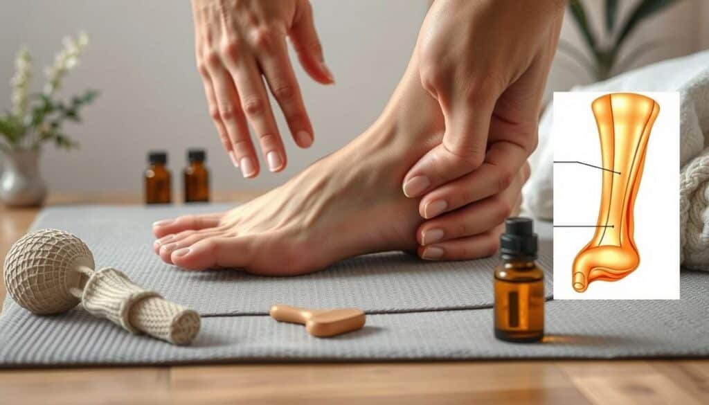 Achilles tendon massage techniques