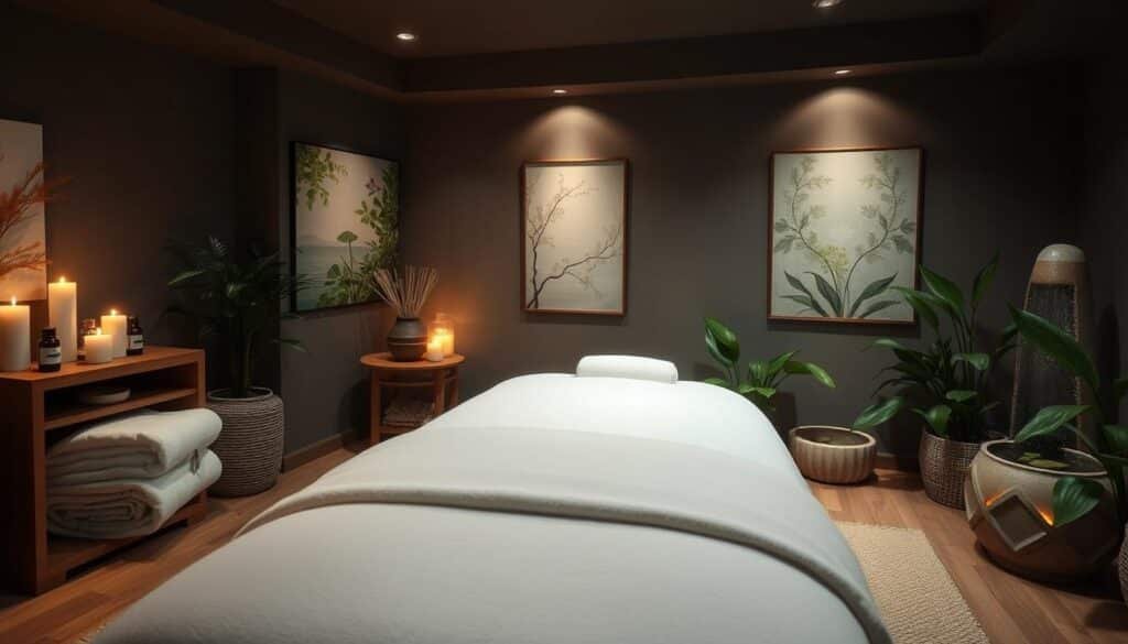 Creating a relaxing massage environment