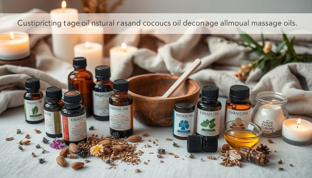 Customizing massage oil blends