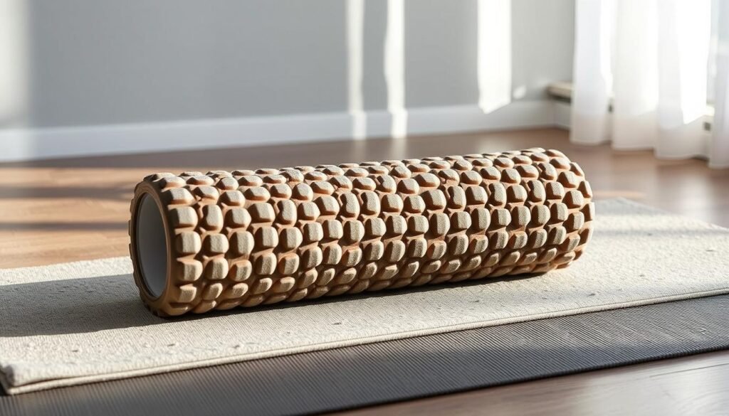 Foam roller for trapezius muscle relief