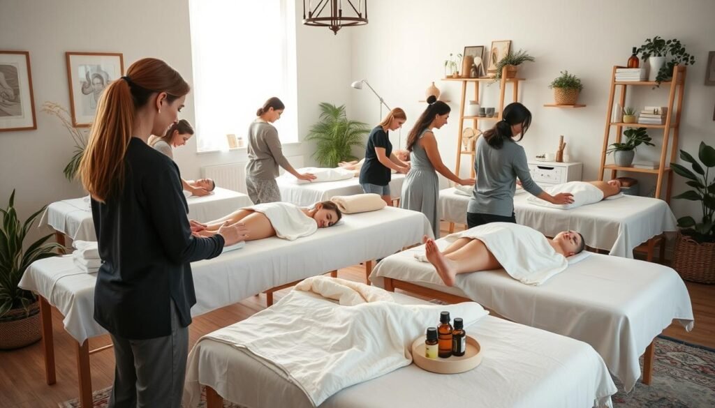 Hands-on massage therapy training