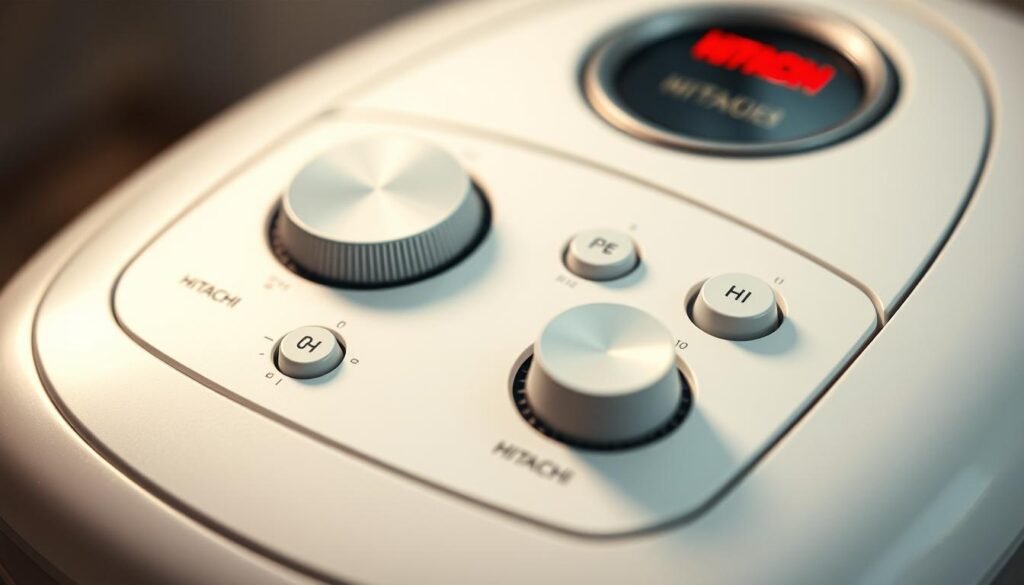 Hitachi massager controls