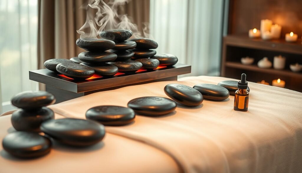 Hot stone massage equipment
