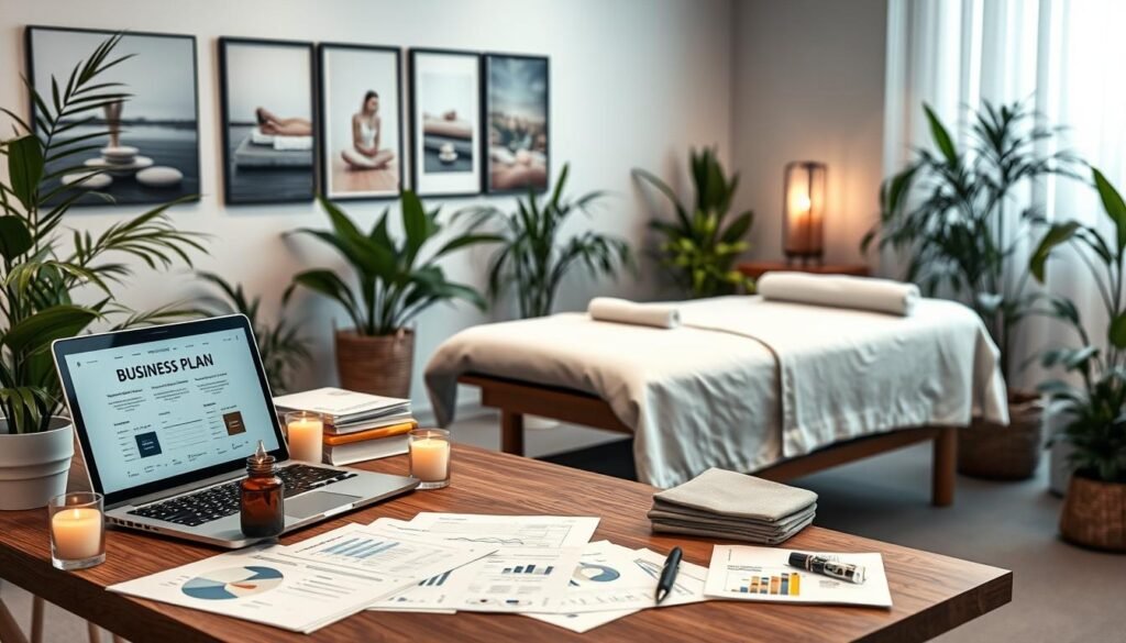 Massage business plan development