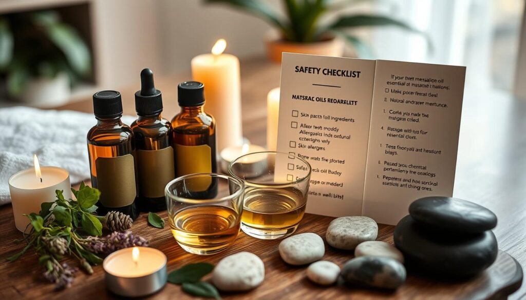 Massage oil safety precautions
