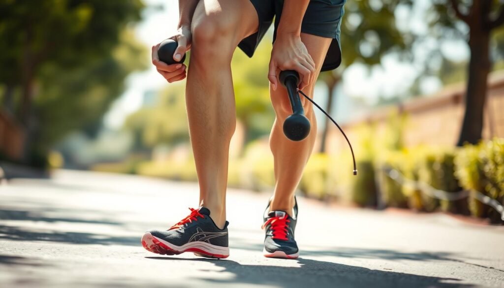 Percussion massager techniques for runners