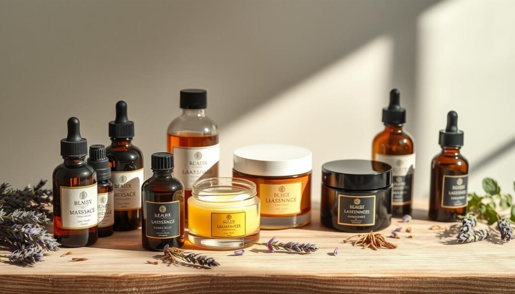 Post-liposuction massage therapy oils
