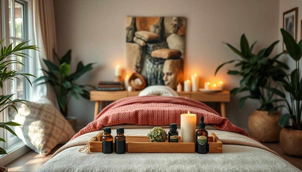 Relaxing massage environment