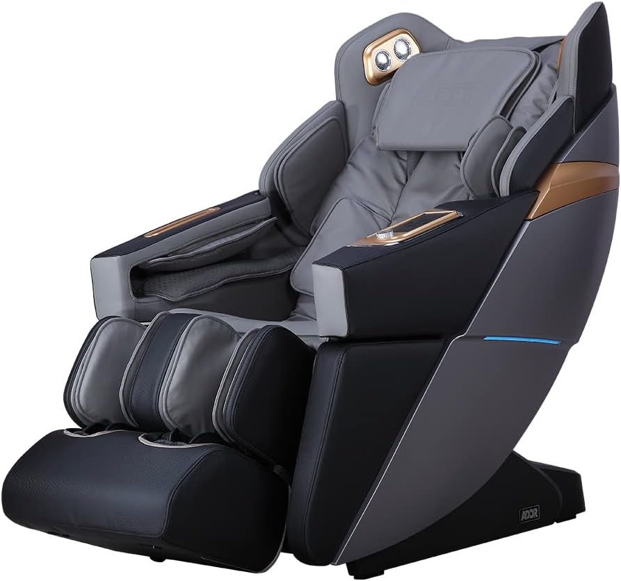 Ador 3D Allure 3 Steps Zero Gravity Ergonomic SL-Track Intelligent Voice Control Calf Kneading Massage (Black  Charcoal)