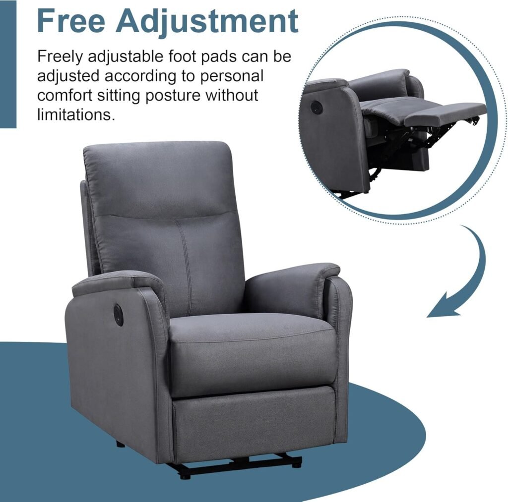 Electric Power Chair Foam Upholstered Lounge Single Sofa For Adults With Usb Charging Ports Home Theater Seating Compact 3 1024x1013