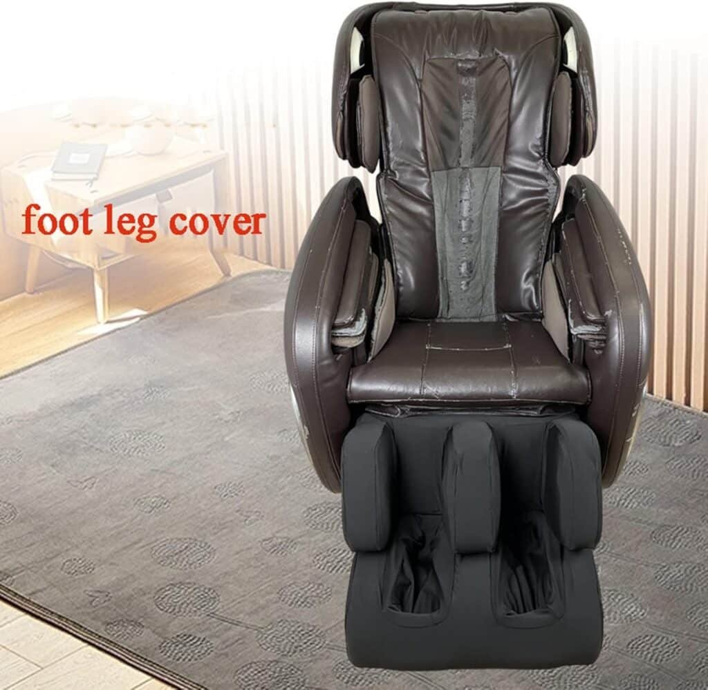 FBKPHSS Full Body Shiatsu Massage Chair Cover, Dust Protection Massage Chair Cover Stretch Fabric Zero Gravity Recliner Chair Cover for All Types of Massage Chairs,Black,Full Body