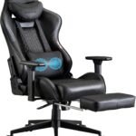 Gaming Chair For Adults 350lbs Wide Seat Computer Chair With Footrest And Massage Lumbar Support Reclining Gaming Chairs 150x150