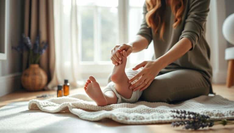 how to massage a newborn