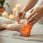 how to massage a sprained ankle