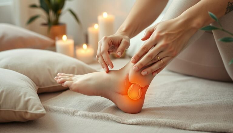 how to massage a sprained ankle