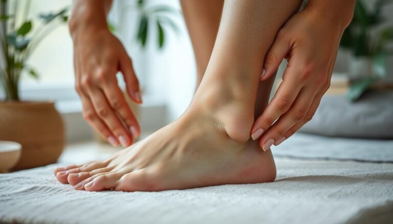 how to massage ankle