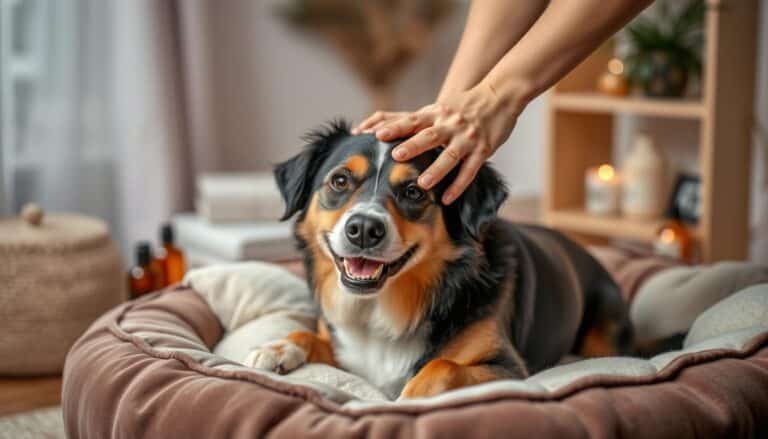 how to massage your dog