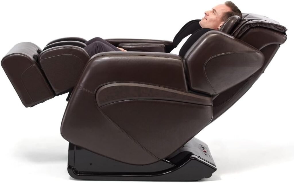Inner Balance Jin - L Track Heated Deluxe Zero Gravity Massage Chair | Full Body Massage | Lumbar, Forearm Calf Heat Therapy | Shiatsu Calf Massage (Espresso)