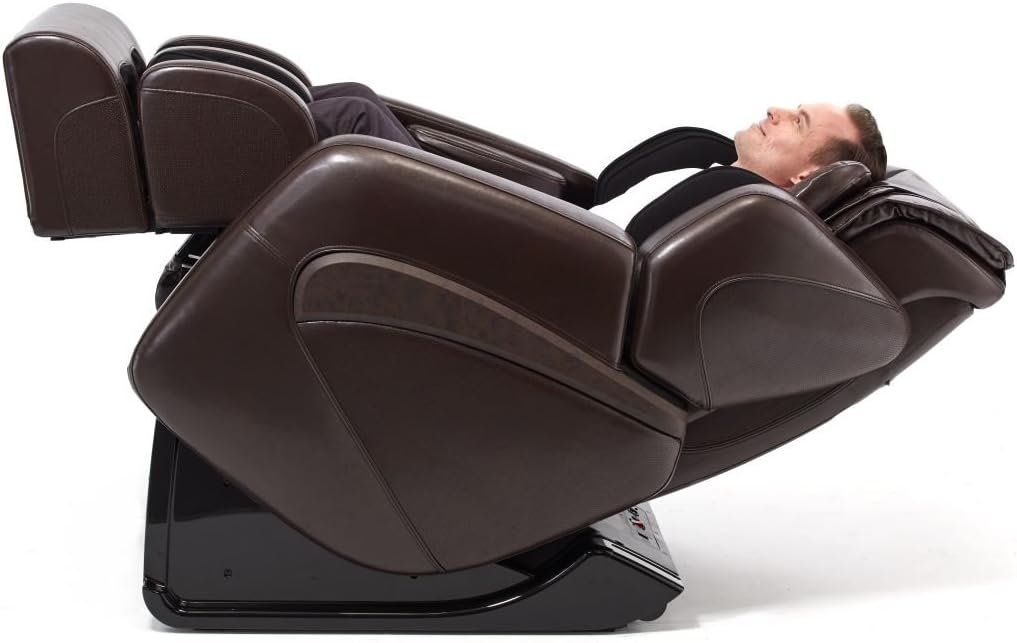 Inner Balance Jin - L Track Heated Deluxe Zero Gravity Massage Chair | Full Body Massage | Lumbar, Forearm Calf Heat Therapy | Shiatsu Calf Massage (Espresso)