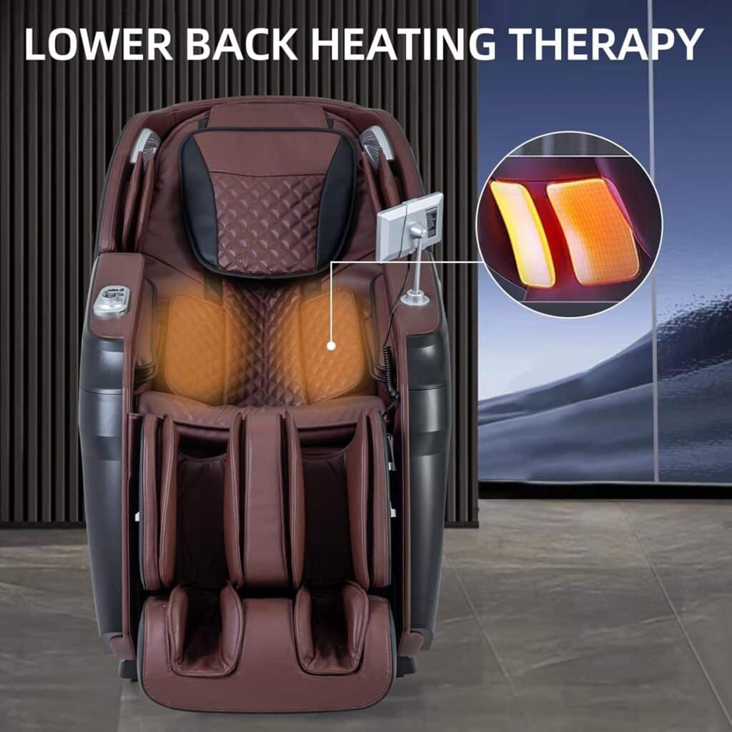 iRest 2024 Massage Chair - Full Body Relaxation with Yoga Stretching, Zero Gravity, SL Track, Foot Rollers, Airbags, Heating, and AI Voice Control (Black)
