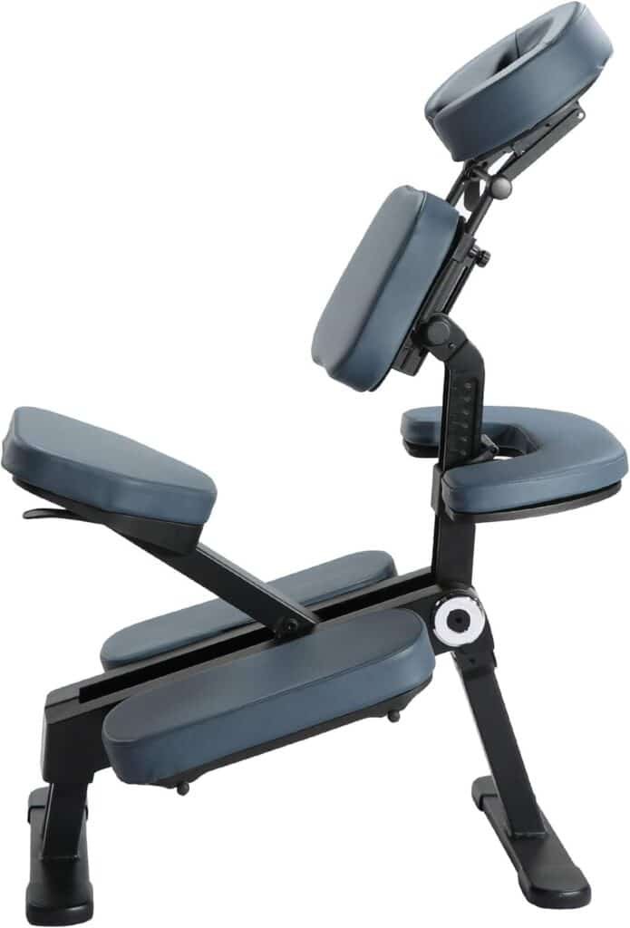 Master Massage Gymlane Portable Massage Chair-Ergonomically Designed with 2-Inch Foam Cushioning, Multiple Configurations, Supports up to 600lbs-Portable Tattoo Chair