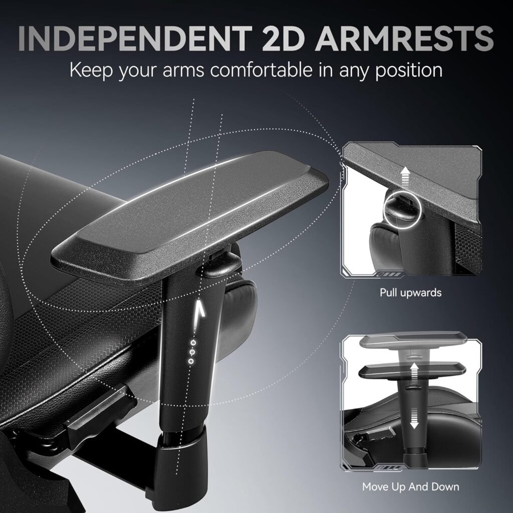 OneGame Gaming Chair, High Back Computer Leather Game Chair 155°Adjustable Backrest Swivel Ergonomic Office Gamer Chair with Lumbar Support, (White)