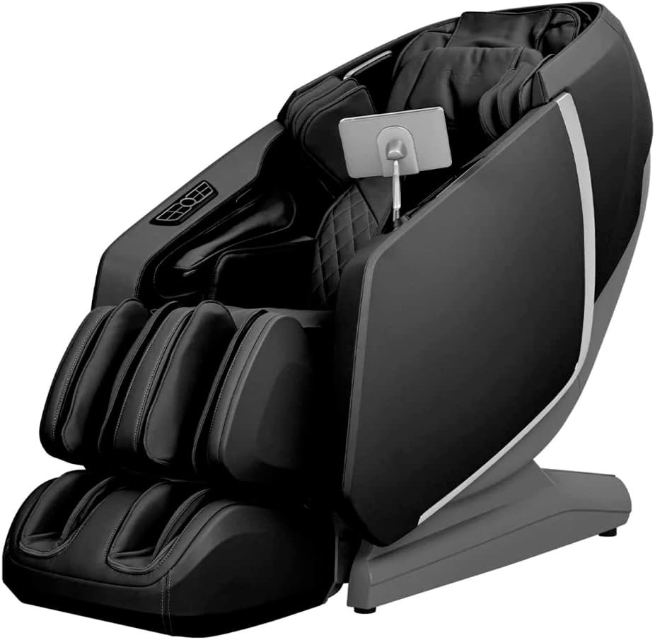 Osaki OS-Highpointe 4D SL-Track Massage Chair with Ultra Long Extension, 3 Rollers Foot and Calf Massage, Black
