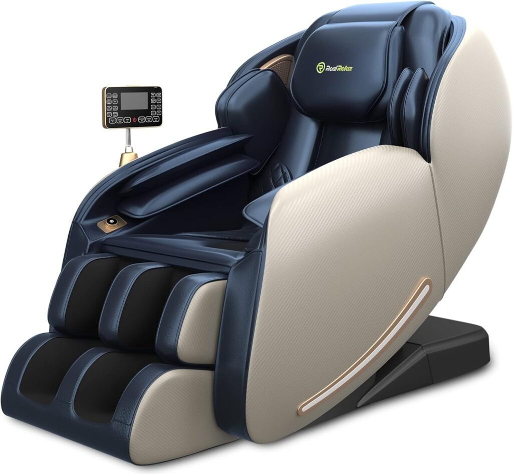 Real Relax Business Class Massage Chair Favor 06 Blue Favor11 Brown And White 1024x948