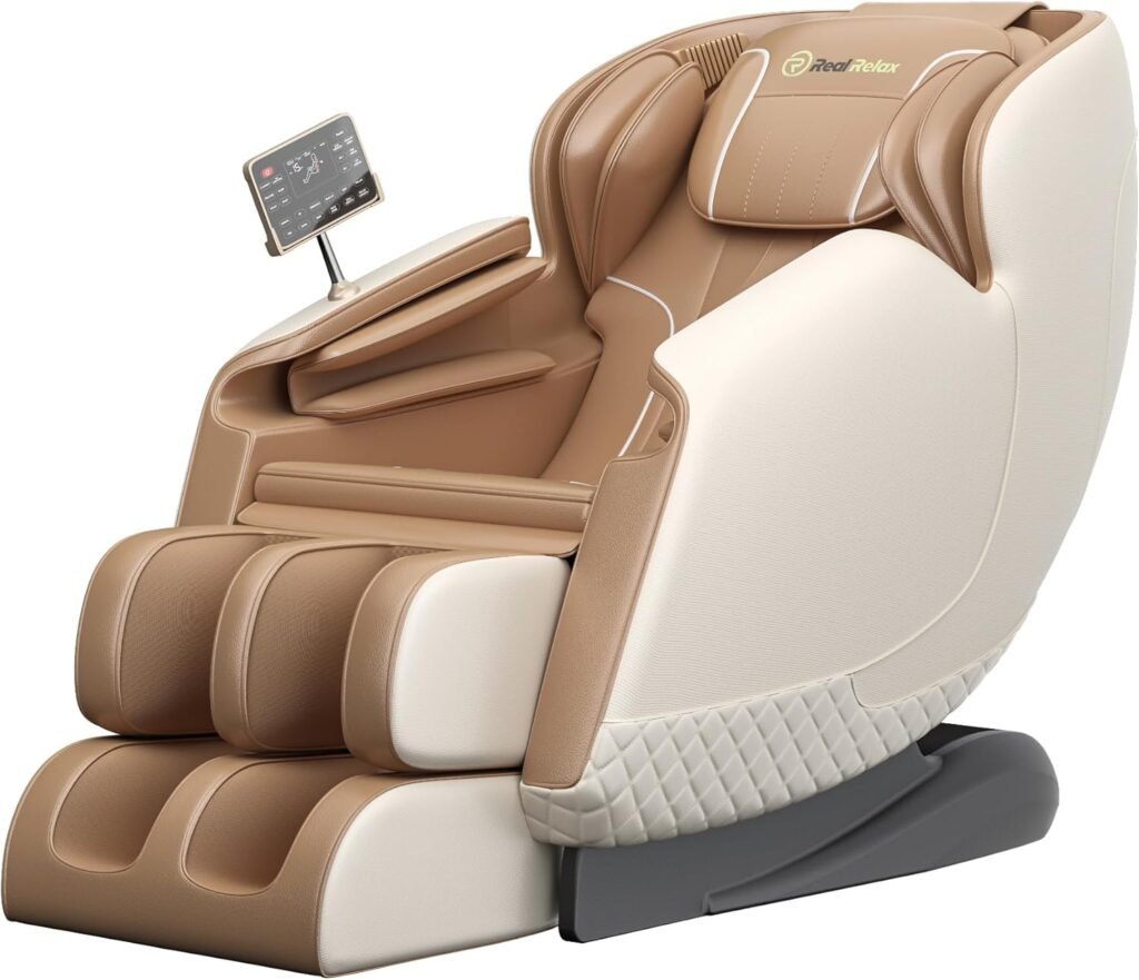 Real Relax Couples Massage Chair Favor-11 Brown and White + Favor-11 Black