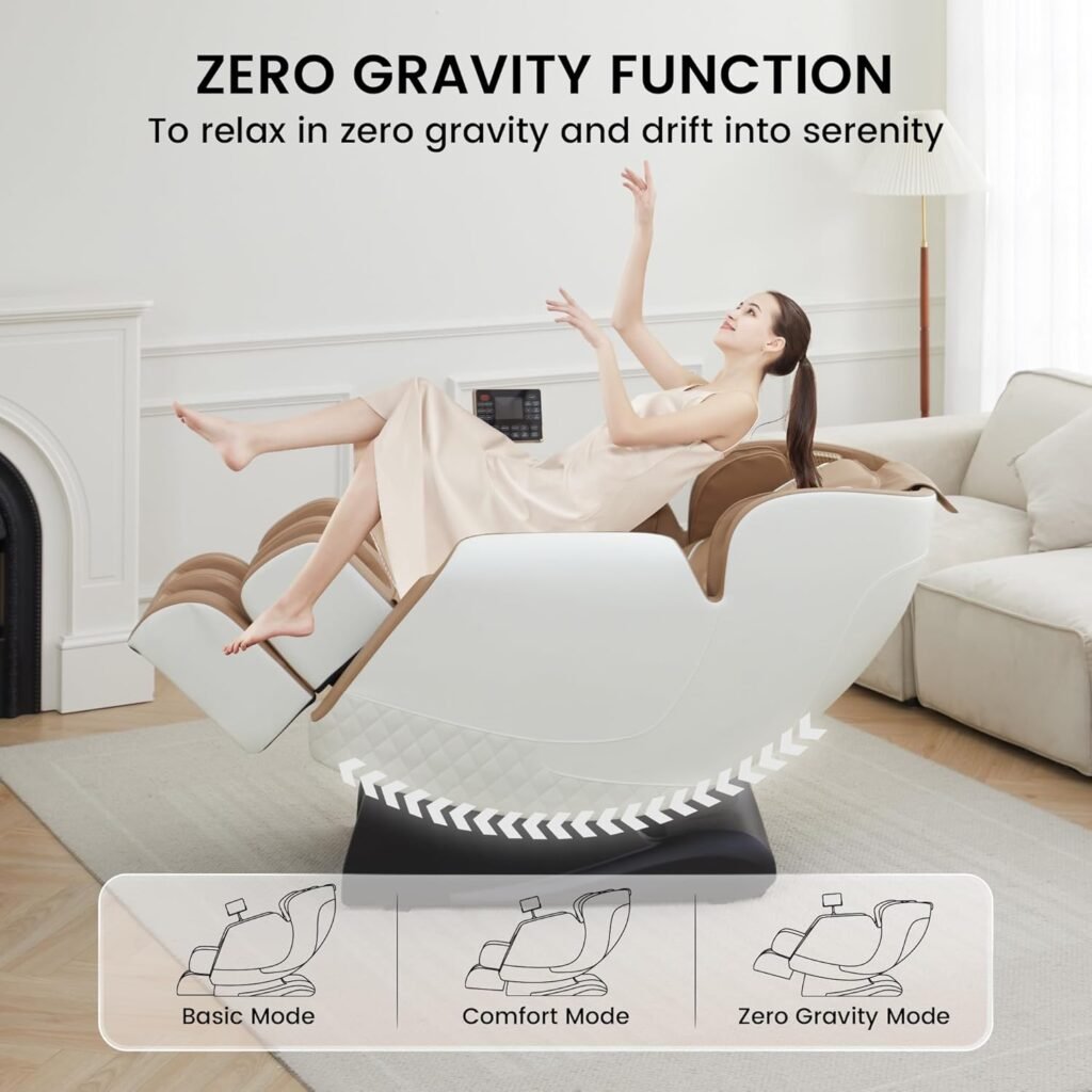 Real Relax Couples Massage Chair Favor-11 Brown and White + Favor-11 Black