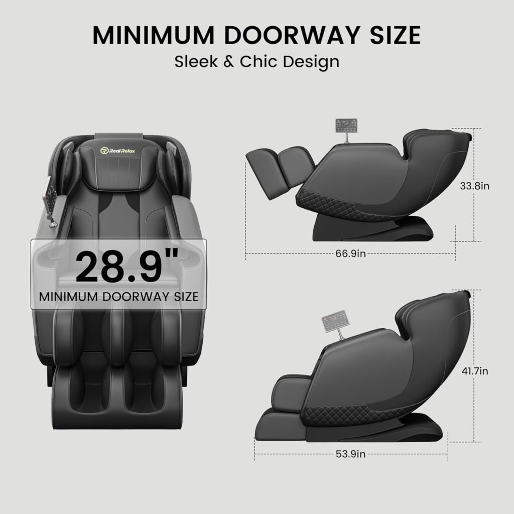 Real Relax Favor-06 Brown + Favor-11 Black Massage Chair