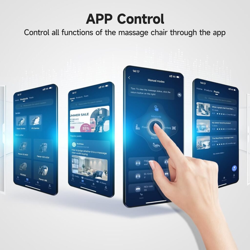 Real Relax Favor-06 Brown + Favor-11 Black Massage Chair