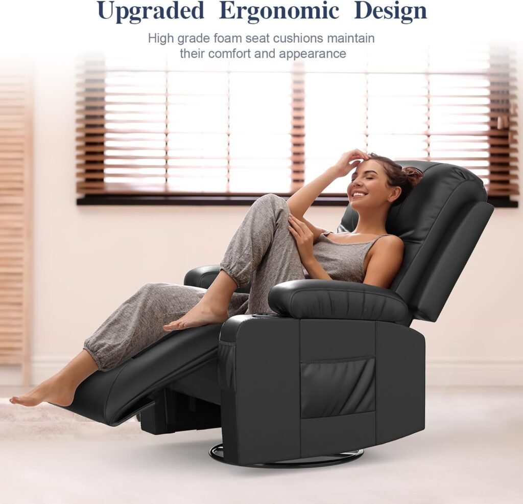 Recliner Chairs For Adults Massage Rocker With Heated Modern Ergonomic Lounge 360 Degree Swivel Single Sofa Seat Living 1 2 1024x986