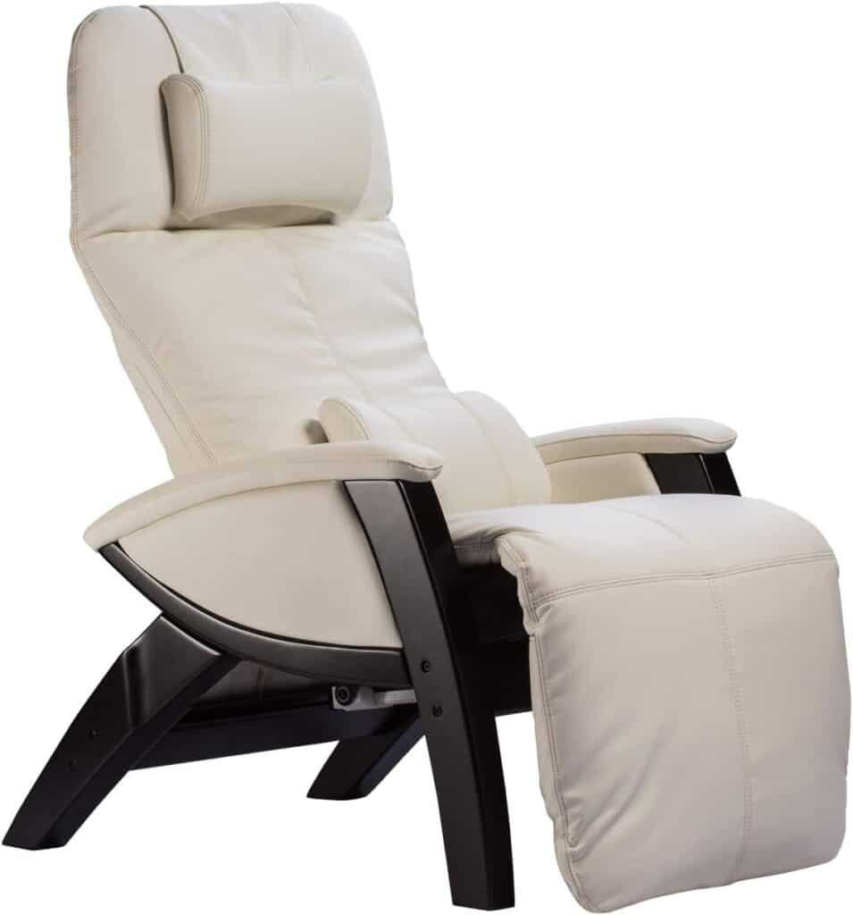 Svago ZGR Plus SV-395 Dual Power Infinite Position Zero Anti Gravity Recliner with Heat and Massage - Snowfall White Fau