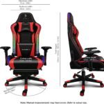 Tbqatnts 7 Point Massage Gaming Chair With Speakers And Led Lights Ergonomic Computer Gaming Chair With Footrest And Lum 1 150x150
