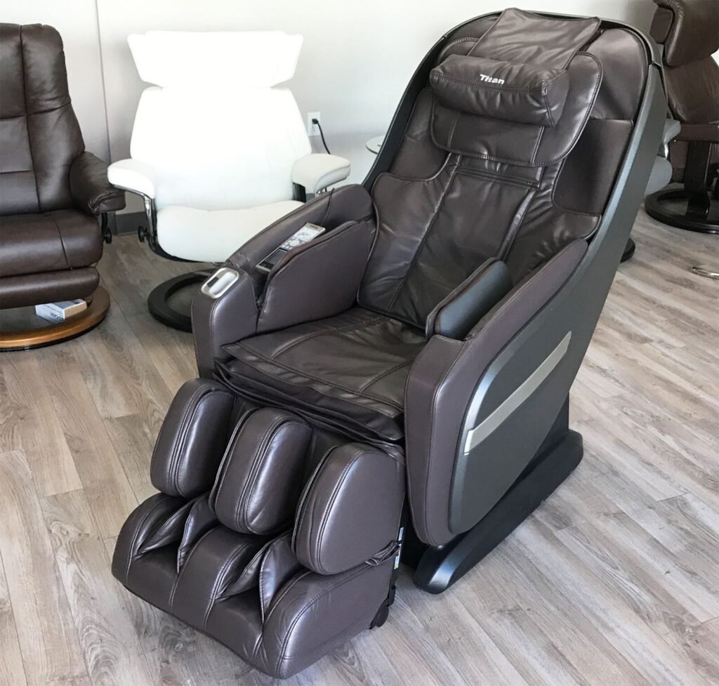 Titan Pro Alpine Brown Zero Gravity L Track Recliner Massage Chair Review 1024x977
