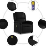 Vidaxl Black Faux Leather Massage Recliner Chair Review 150x150