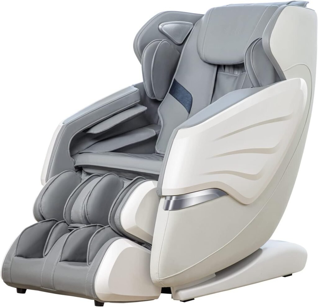 2023 Update GR8686 Massage Chairs with AI Voice, App Control SL Track Zero Gravity Full Body Massage Recliner Gray