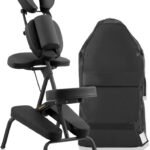 Aluminum Light Weight Adjustable Folding Portable Travel Massage Chair With Backpack 402 Keanu Black 150x150