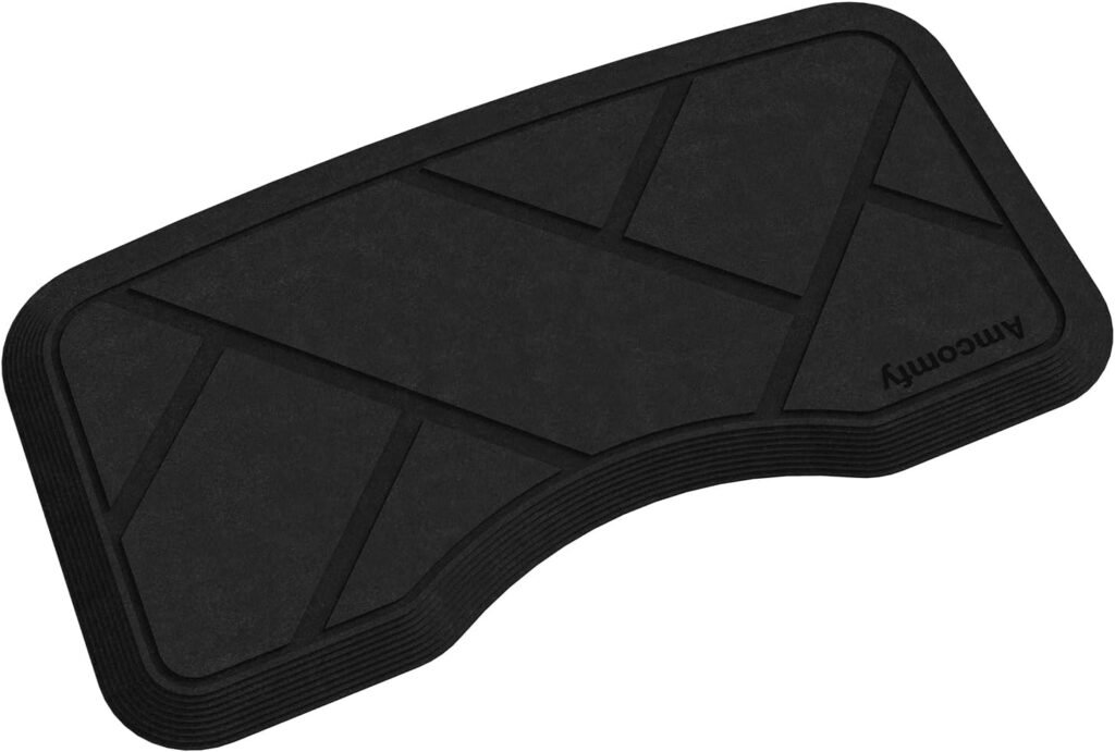 Anti Fatigue Salon Mat for Hair Stylist Anti-Slip Antique Series Salon Barber Shop Chair Floor Mat (17x32 x 5/8,Black)