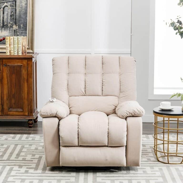 Beige Velvet Recliner Chair Review
