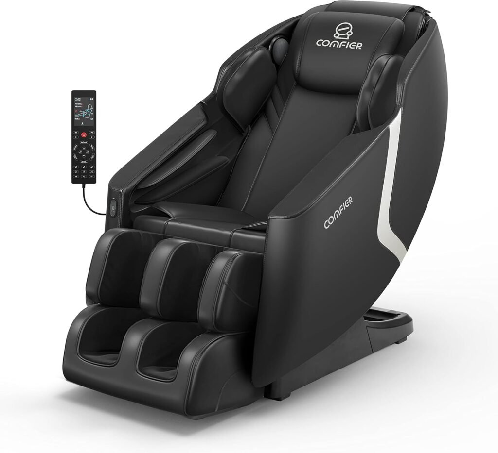 COMFIER Full Body Massage Chair, Massage Recliner Chair, 4D Shiatsu Deep Tissue Massage Chair, 6 Auto Program, Zero Gravity Heating Air Compression Foot Massage COMFIER Full Body Massage Chair, Massage Recliner Chair, 4D Shiatsu Deep Tissue Massage Chair, 6 Auto Program, Zero Gravity Heating Air Compression Foot Massage