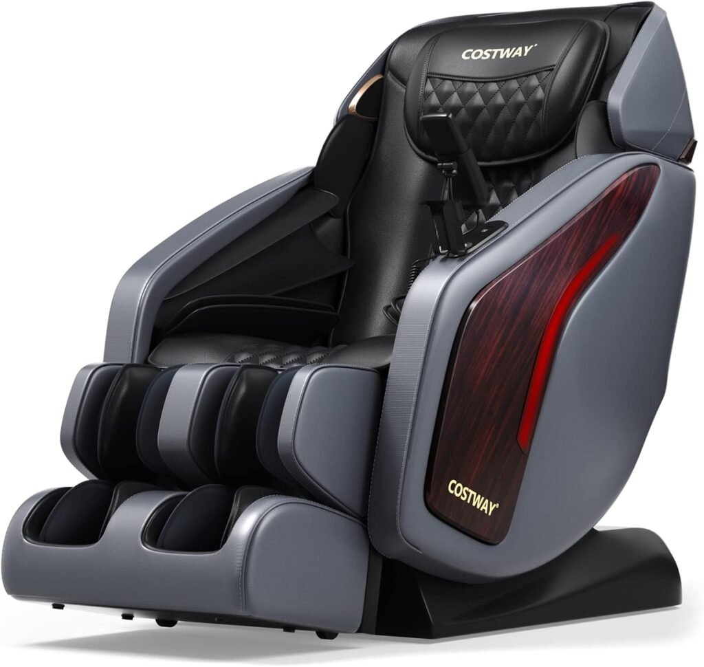 Costway Massage Chair 3d Sl Track Full Body Zero Gravity Shiatsu Recliner With Body Scan 28 Airbags Back Heater Bluetoot 1024x970