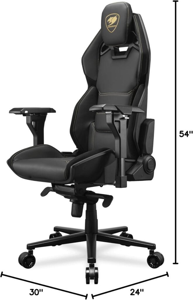 COUGAR Hotrod Royal Gaming Chair, Multi-Zone Backrest, External FRP Shell for Optimum Support, Premium Hyper-Dura Leatherette, 4D Armrest and Class 4 Gas Cylinder