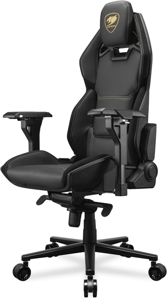 COUGAR Hotrod Royal Gaming Chair, Multi-Zone Backrest, External FRP Shell for Optimum Support, Premium Hyper-Dura Leatherette, 4D Armrest and Class 4 Gas Cylinder