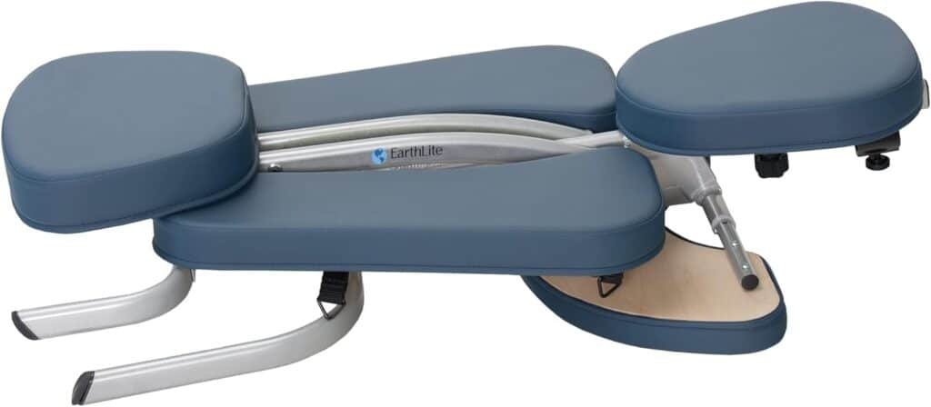 EARTHLITE Portable Massage Chair Package VORTEX - Portable, Compact, Strong and Lightweight incl. Carry Case, Sternum Pad  Strap (15lbs)